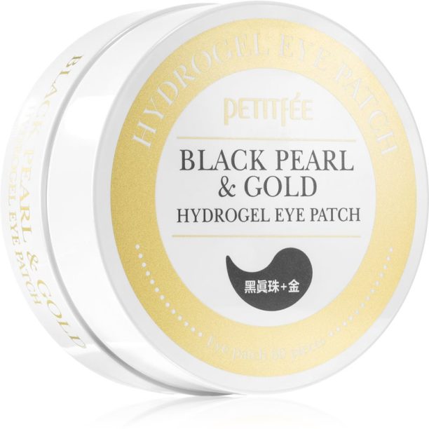 Petitfée Black Pearl & Gold хидрогелова маска за зоната около очите 60 бр. на ниска цена