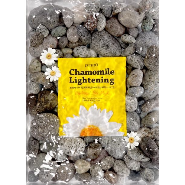 Chamomile Lightening Petitfée Chamomile Lightening Изсветляваща маска за освежаване и хидратация 5 бр.