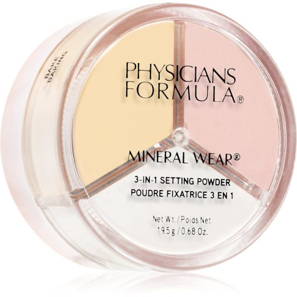 Physicians Formula Mineral Wear® минерална пудра 3 в 1 19.5 гр.