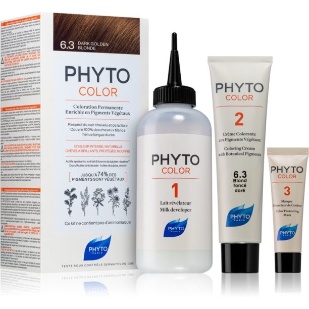 Phyto Color боя за коса без амоняк цвят 6.3 Dark Golden Blonde