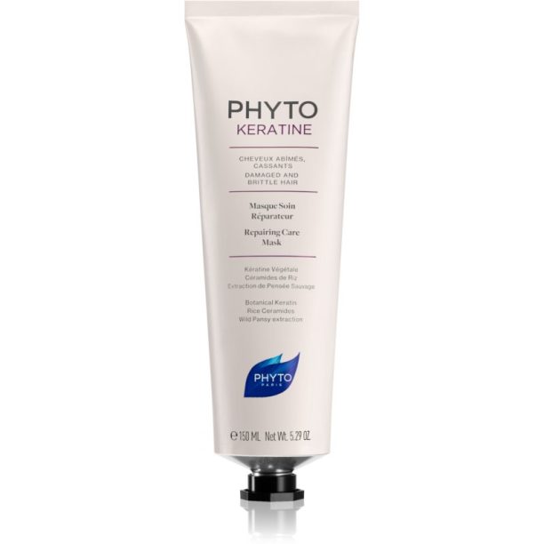 Phyto Keratine Repairing Care Mask интензивна възстановяваща маска за увредена и крехка коса 150 мл.