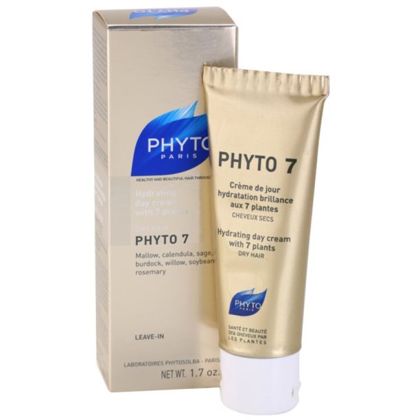 Phyto 7 Hydrating Day Cream Phyto Phyto 7 Hydrating Day Cream хидратиращ крем за суха коса 50 мл. - оригинален продукт