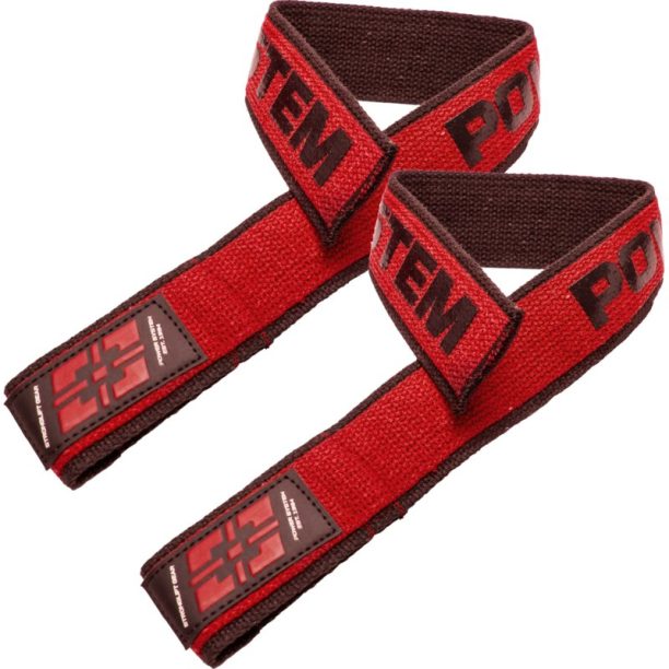 Power System Duplex Straps фитнес фитили за мъртва тяга боя Red