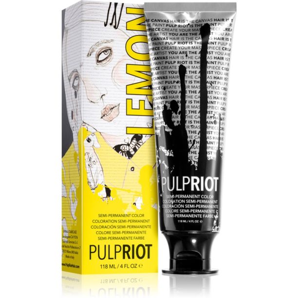 Pulp Riot Semi-Permanent Color полу-перманента боя за коса Lemon 118 мл.