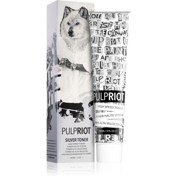 Pulp Riot Toner тонираща боя за коса Silver 90 мл.