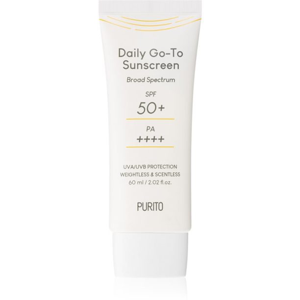 Purito Daily Go-To Sunscreen лек защитен крем за лице SPF 50+ 60 мл.