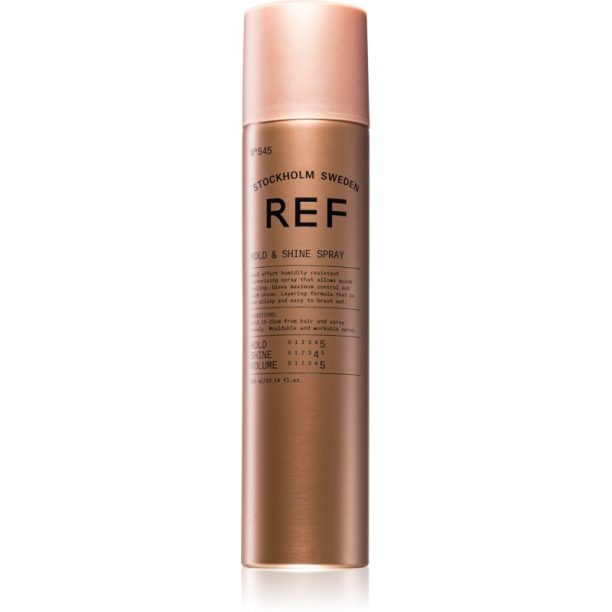 REF Hold & Shine Spray N°545 спрей за коса за фиксиране и оформяне 300 мл.