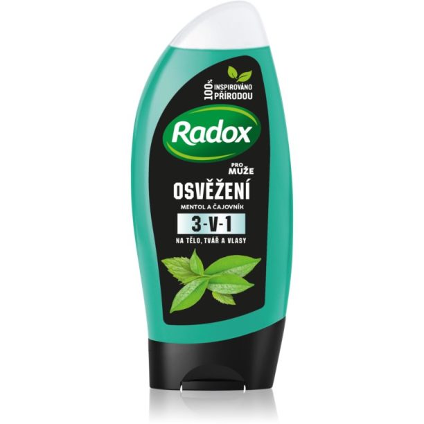 Radox Men Feel Strong душ гел и шампоан 2 в 1 Mint & Tea Tree 250 мл.