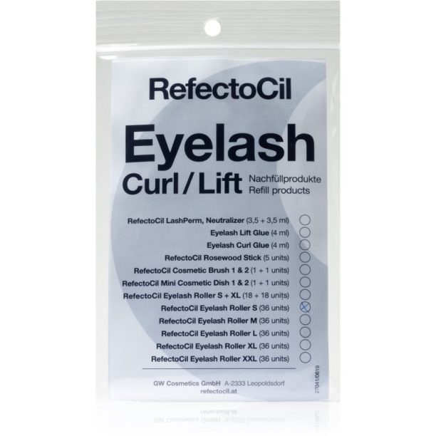 RefectoCil Eyelash Curl ролки за трайно къдрене за мигли размер S 36 бр.