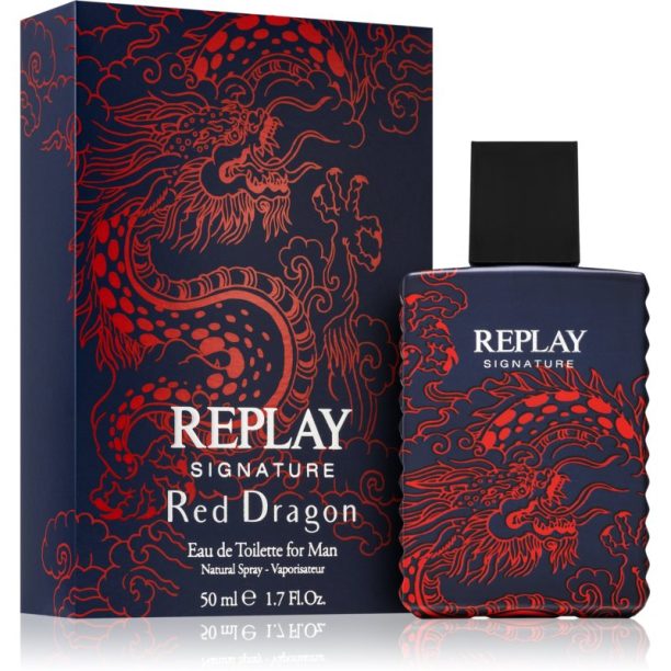 Replay Signature Red Dragon For Man тоалетна вода за мъже 50 мл. на ниска цена