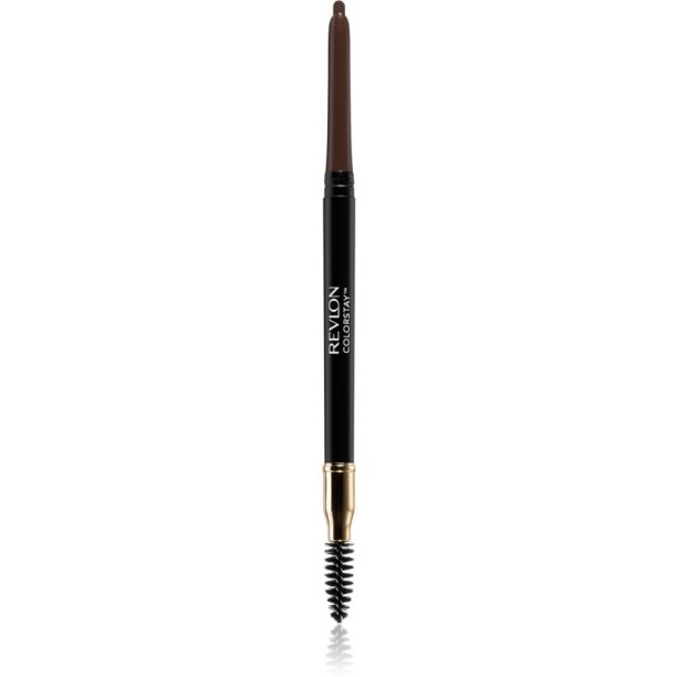 Revlon Cosmetics ColorStay™ двустранен молив за вежди с четка цвят 220 Dark Brown 0