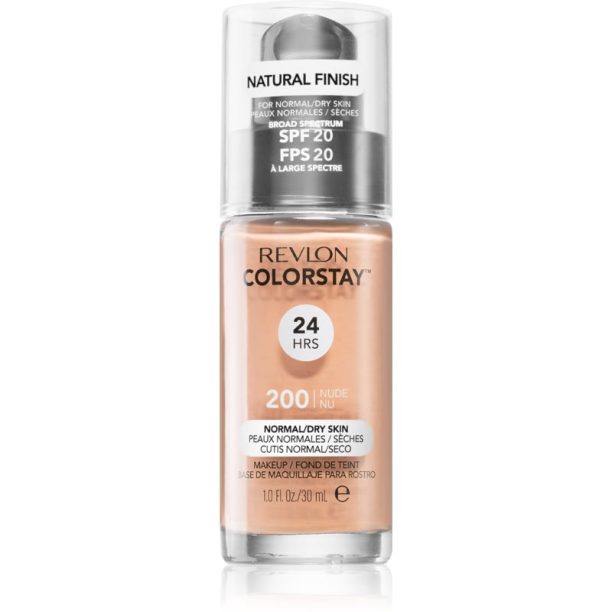 Revlon Cosmetics ColorStay™ дълготраен фон дьо тен за нормална към суха кожа цвят 200 Nude 30 мл.