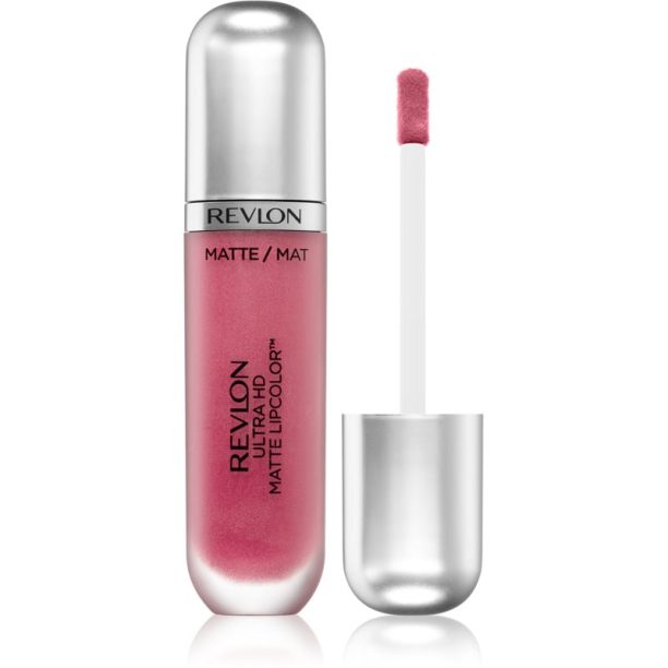 Revlon Cosmetics Ultra HD Matte Lipcolor™ ултра матиращо течно червило цвят 600 Devotion 5.9 мл.