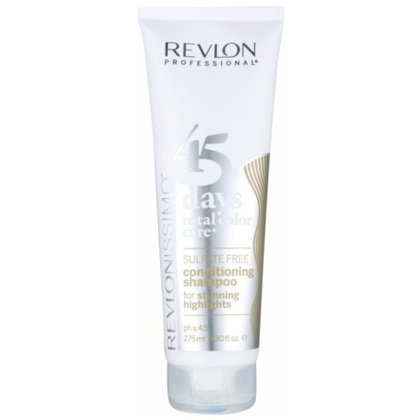 Revlon Professional Revlonissimo Color Care шампоан и балсам 2 в 1 за коси с кичури и сиви коси без сулфати 275 мл.