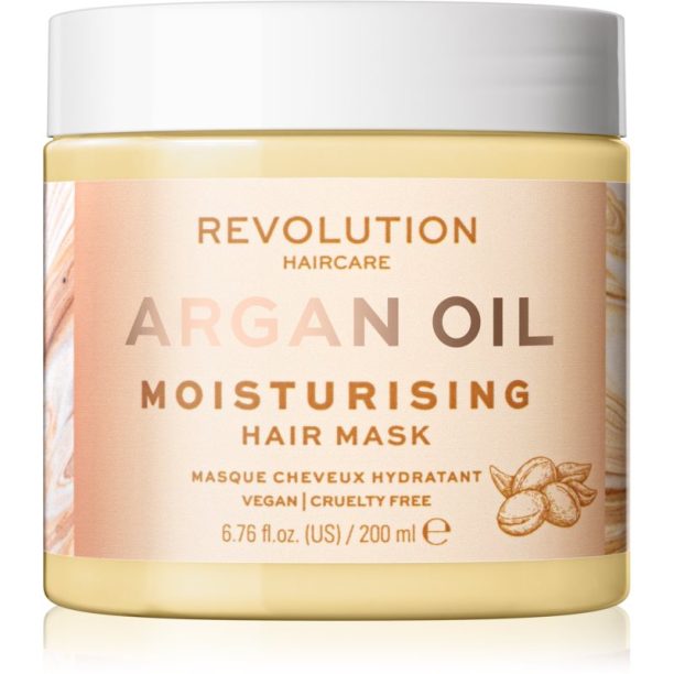 Revolution Haircare Hair Mask Argan Oil интензивно хидратираща и подхранваща маска За коса 200 мл.