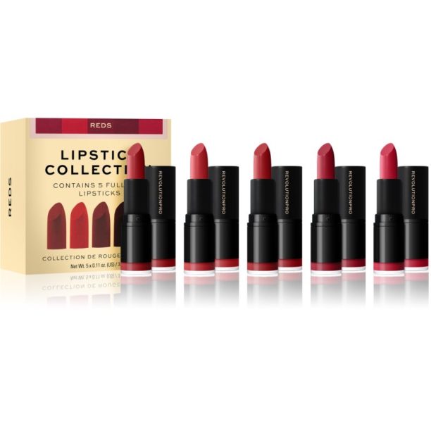 Revolution PRO Lipstick Collection комплект червила цвят Reds 5 бр. на ниска цена