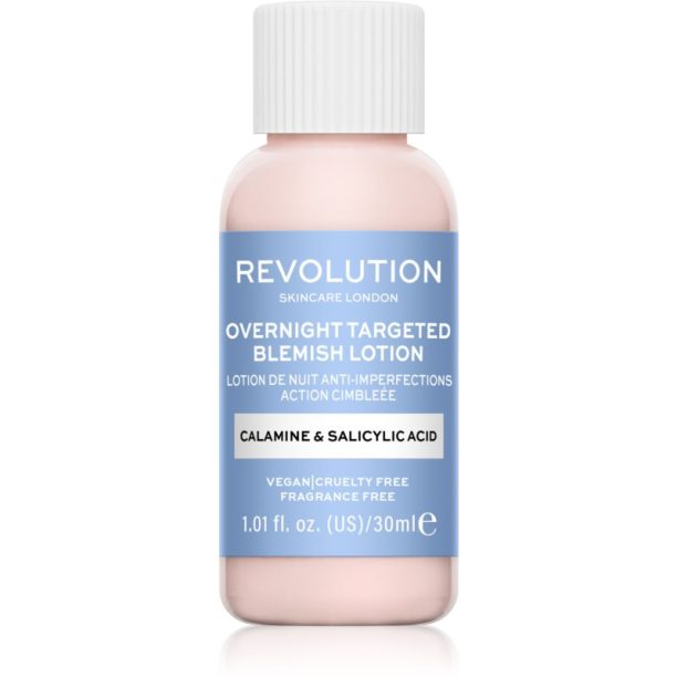 Revolution Skincare Blemish Calamine & Salicylic Acid локална грижа против акне за нощ 30 мл. на ниска цена