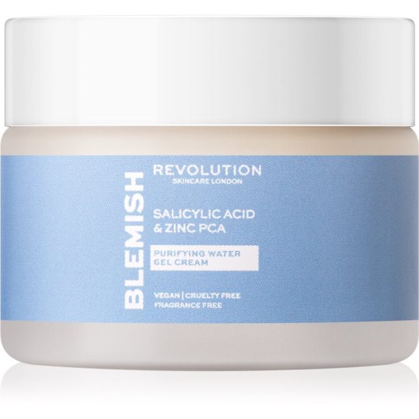 Revolution Skincare Blemish Salicylic Acid & Zinc PCA хидратиращ гел крем за мазна и проблемна кожа 50 мл.