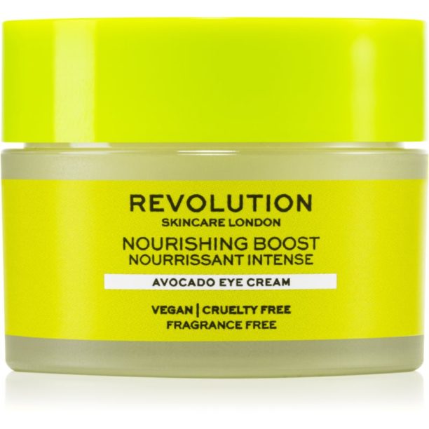 Revolution Skincare Boost Nourishing Avocado подхранващ крем за околоочния контур 15 мл.