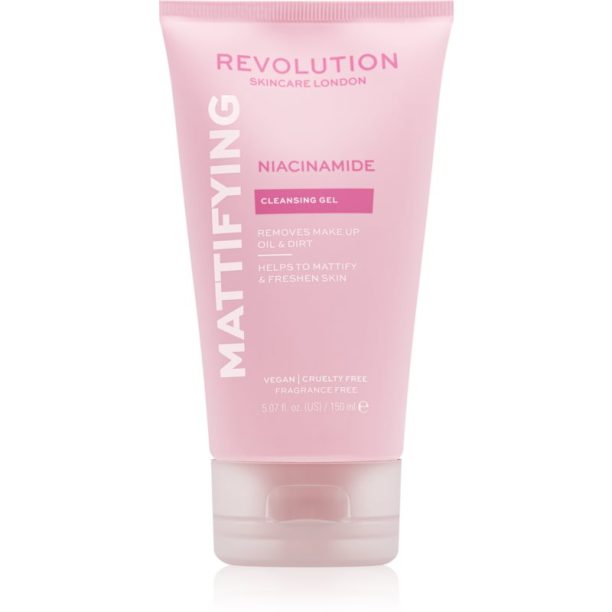 Revolution Skincare Niacinamide Mattify матиращ почистващ гел 150 мл.