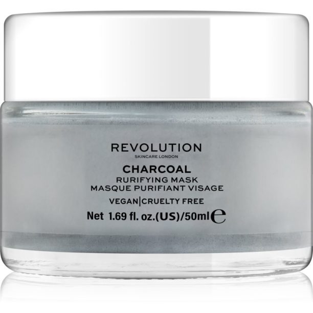 Revolution Skincare Purifying Charcoal почистваща маска за лице 50 мл. на ниска цена