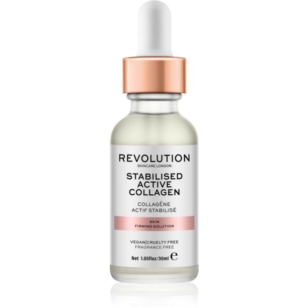 Revolution Skincare Stabilised Active Collagen стягащ серум за лице с хидратиращ ефект 30 мл.