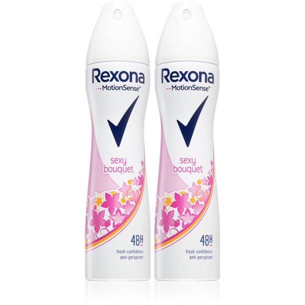 Rexona Sexy Bouquet Antiperspirant антиперспирант-спрей 2 x 150 ml (изгодна опаковка)