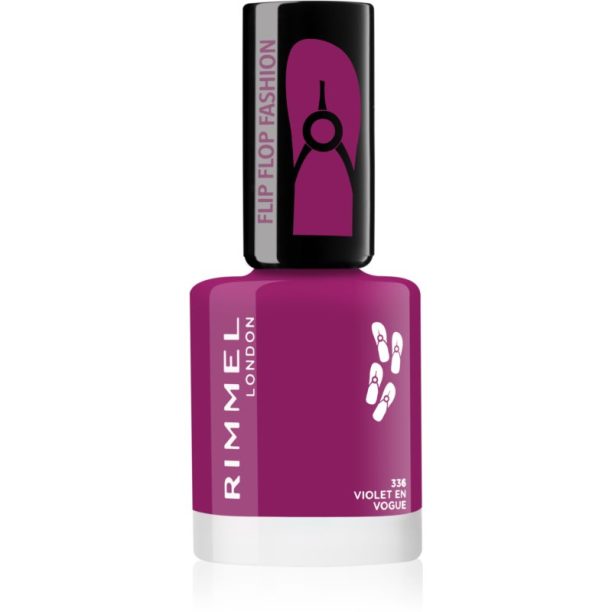 Rimmel 60 Seconds Flip Flop лак за нокти цвят 336 Violet en Vogue 8 мл.