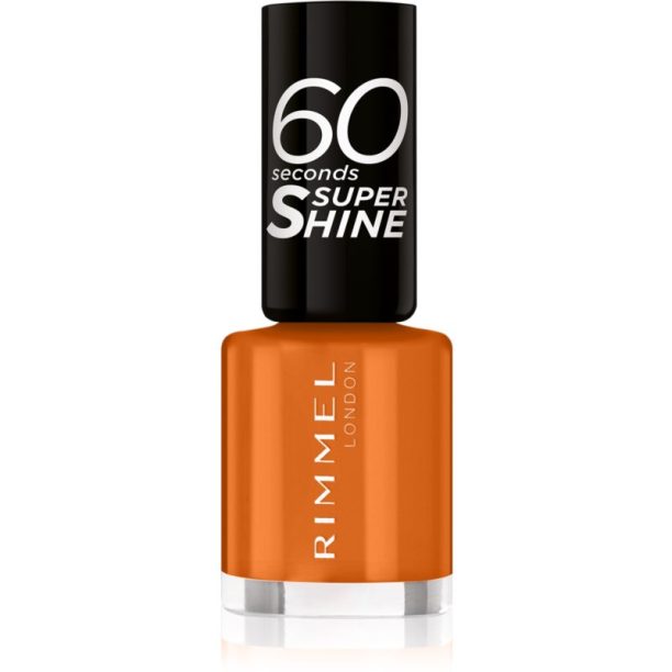 Rimmel 60 Seconds Super Shine лак за нокти цвят 151 Tan Lines Good Times 8 мл.