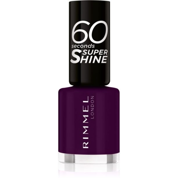 Rimmel 60 Seconds Super Shine лак за нокти цвят 345 Black Cherries 8 мл. на ниска цена