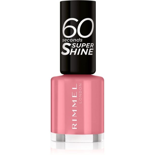 Rimmel 60 Seconds Super Shine лак за нокти цвят 405 Rose Libertine 8 мл.