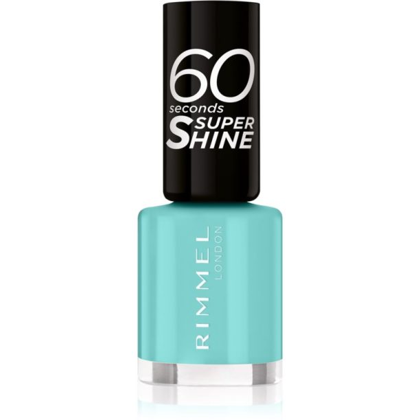 Rimmel 60 Seconds Super Shine лак за нокти цвят 878 Roll In The Grass 8 мл.