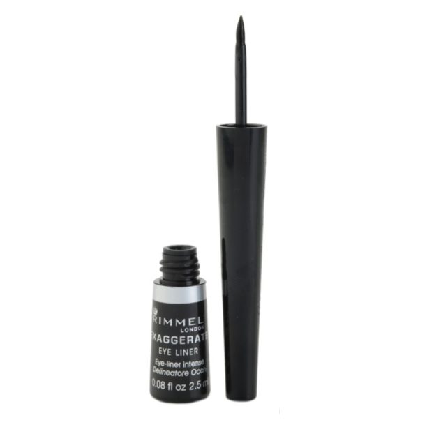 Rimmel Exaggerate  Eyeliner течни очни линии цвят 100% Black 2.5 мл. на ниска цена