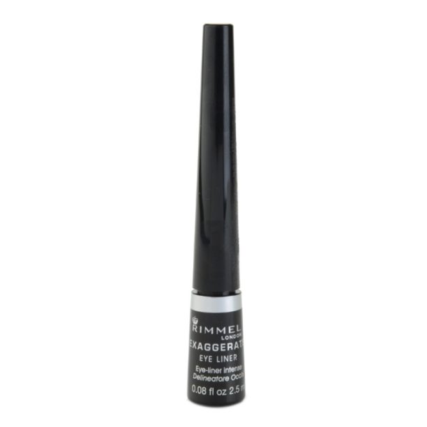 Rimmel Exaggerate  Eyeliner течни очни линии цвят 100% Black 2.5 мл.