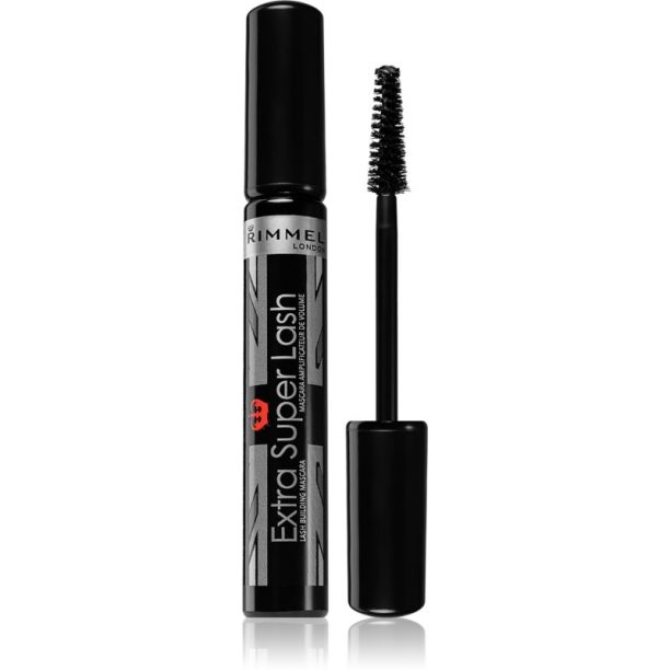 Rimmel Extra Super Lash спирала за удължаване на миглите цвят 101 Black Black 8 мл.