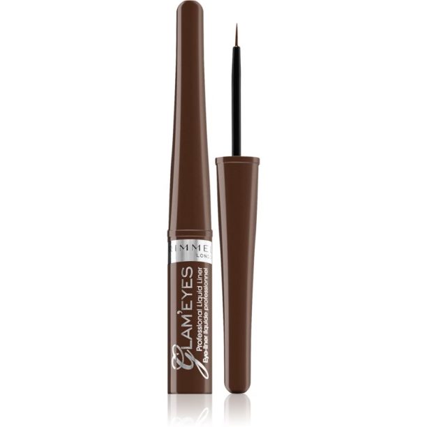 Rimmel Glam' Eyes течни очни линии цвят 002 Brown Velvet 3