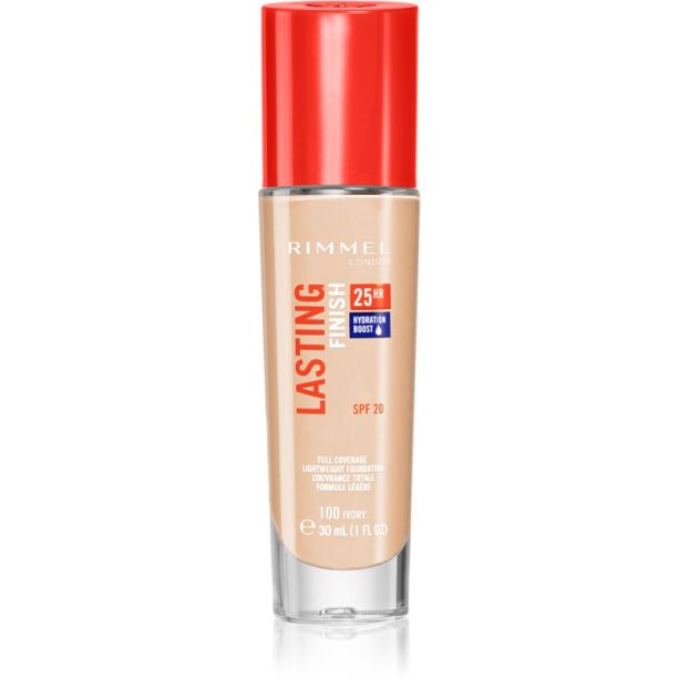 Rimmel Lasting Finish 25H течен фон дьо тен SPF 20 цвят 200 Soft Beige  30 мл.