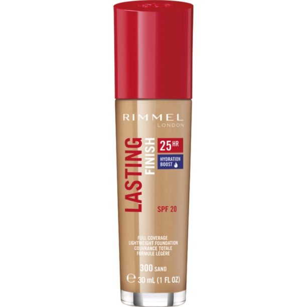 Rimmel Lasting Finish 25H течен фон дьо тен SPF 20 цвят 300 Sand 30 мл. на ниска цена