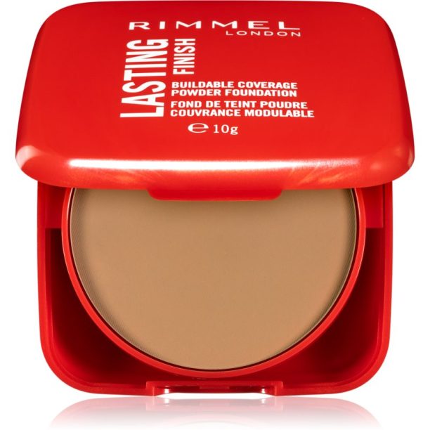 Rimmel Lasting Finish Buildable Coverage нежна компактна пудра цвят 008 Soft Beige 7 гр. на ниска цена