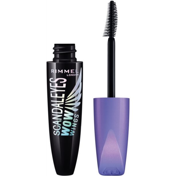 Rimmel ScandalEyes WOW Wings спирала за обем и извиване на мигли цвят 003 Extreme Black 12 мл.