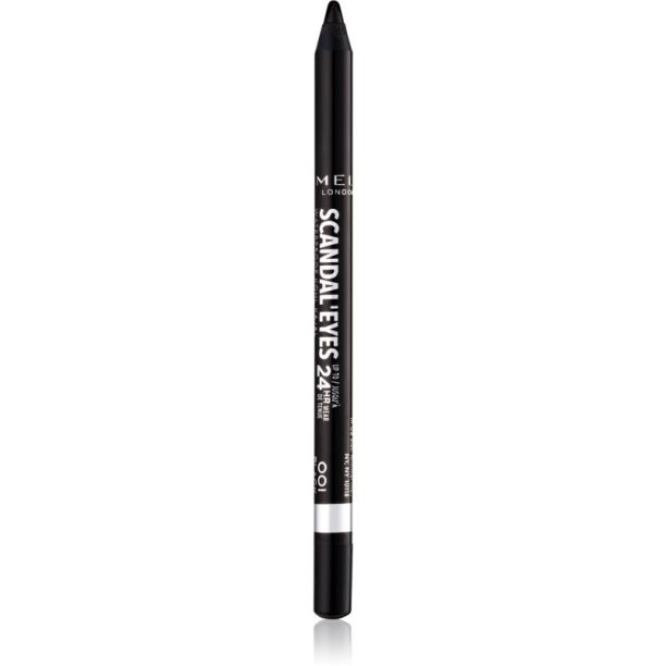 Rimmel ScandalEyes Waterproof Kohl Kajal водоустойчив молив за очи цвят 001 Black 1.3 гр. на ниска цена