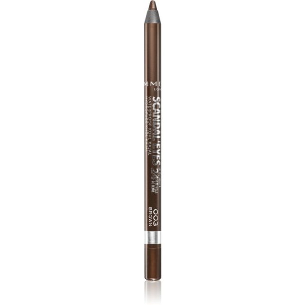 Rimmel ScandalEyes Waterproof Kohl Kajal водоустойчив молив за очи цвят 003 Brown 1.3 гр. на ниска цена