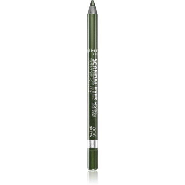 Rimmel ScandalEyes Waterproof Kohl Kajal водоустойчив молив за очи цвят 006 Green 1.3 гр. на ниска цена