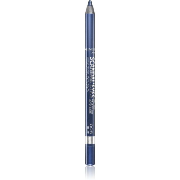 Rimmel ScandalEyes Waterproof Kohl Kajal водоустойчив молив за очи цвят 008 Blue 1.3 гр.