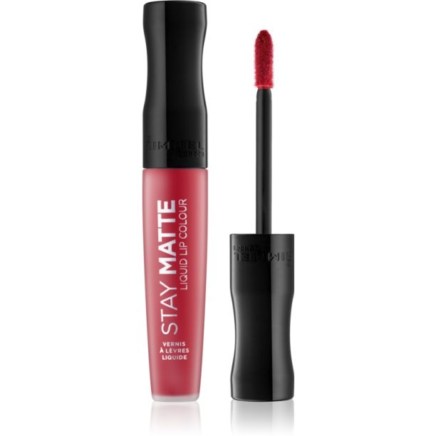 Rimmel Stay Matte матиращо течно червило цвят 500 Fire Starter 5.5 мл.