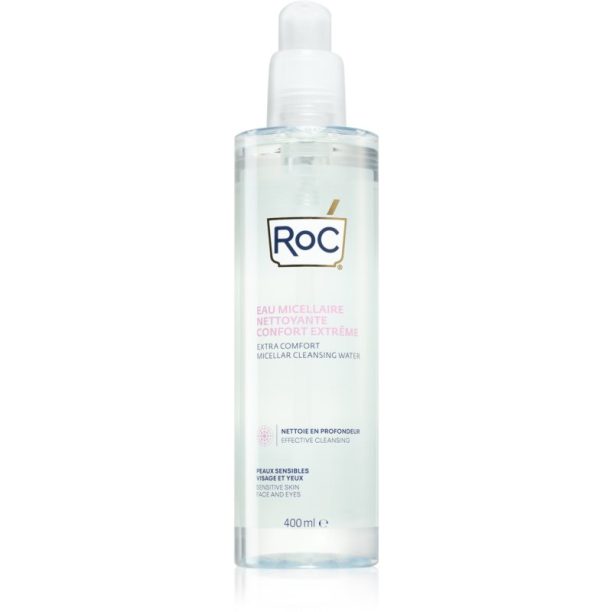 RoC Extra Comfort Micellar Cleansing Water успокояваща мицеларна вода за чувствителна кожа на лицето 400 мл.