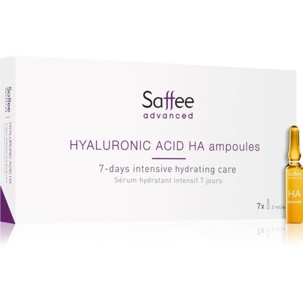 Saffee Advanced Hyaluronic Acid Ampoules ампули – 7-дневна интензивна грижа с хиалуронова киселина 7x2 мл. на ниска цена