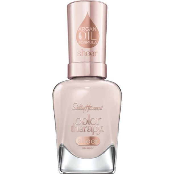 Sally Hansen Color Therapy Sheer подхранващ лак за нокти цвят 539 Bare Kiss 14.7 мл.