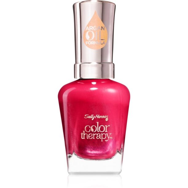 Sally Hansen Color Therapy подхранващ лак за нокти цвят 250 Rosy Glow 14.7 мл.