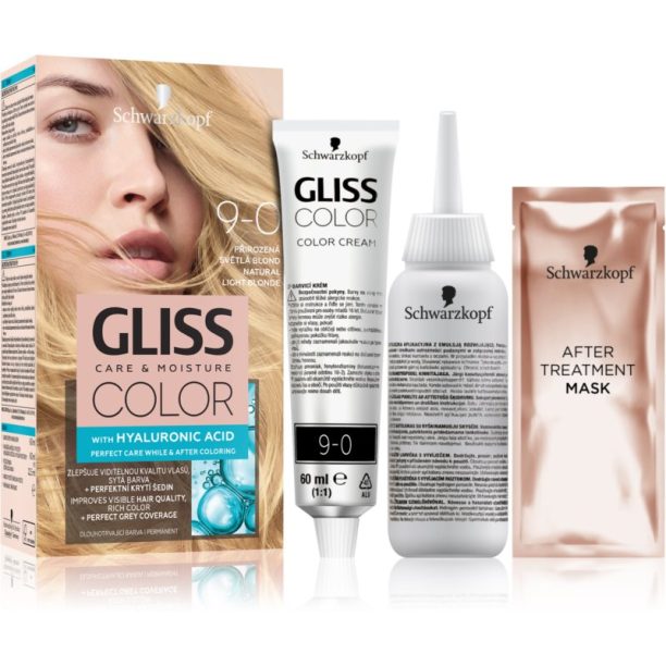 Schwarzkopf Gliss Color перманентната боя за коса цвят Natural Light Blonde